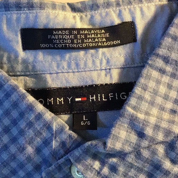 2 Mens Tommy Hilfiger long sleeve shirts - Picture 3 of 7